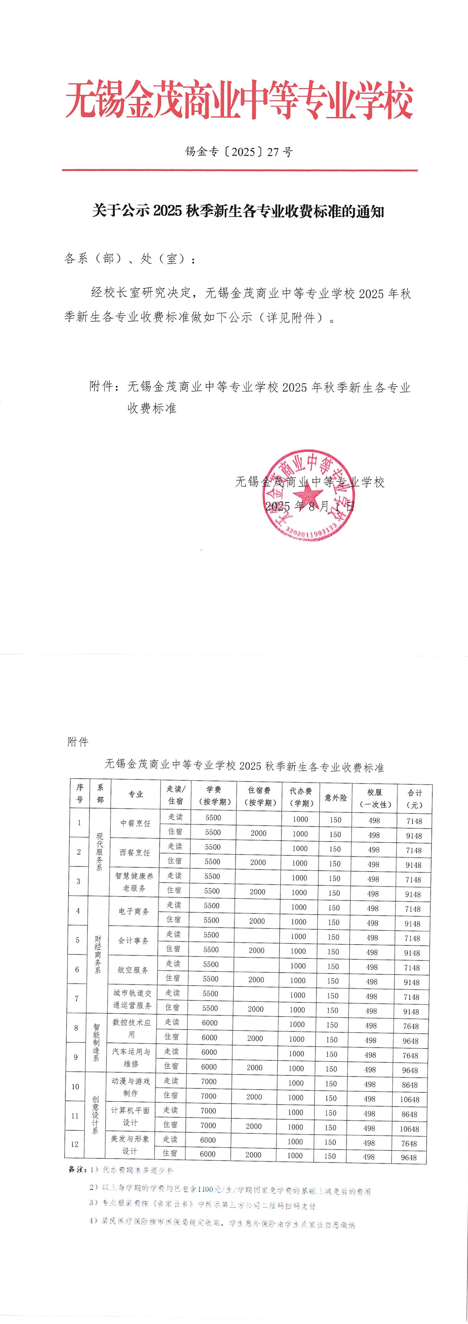 2025 27号 关于公示2025秋季新生各专业收费标准的通知_00.jpg